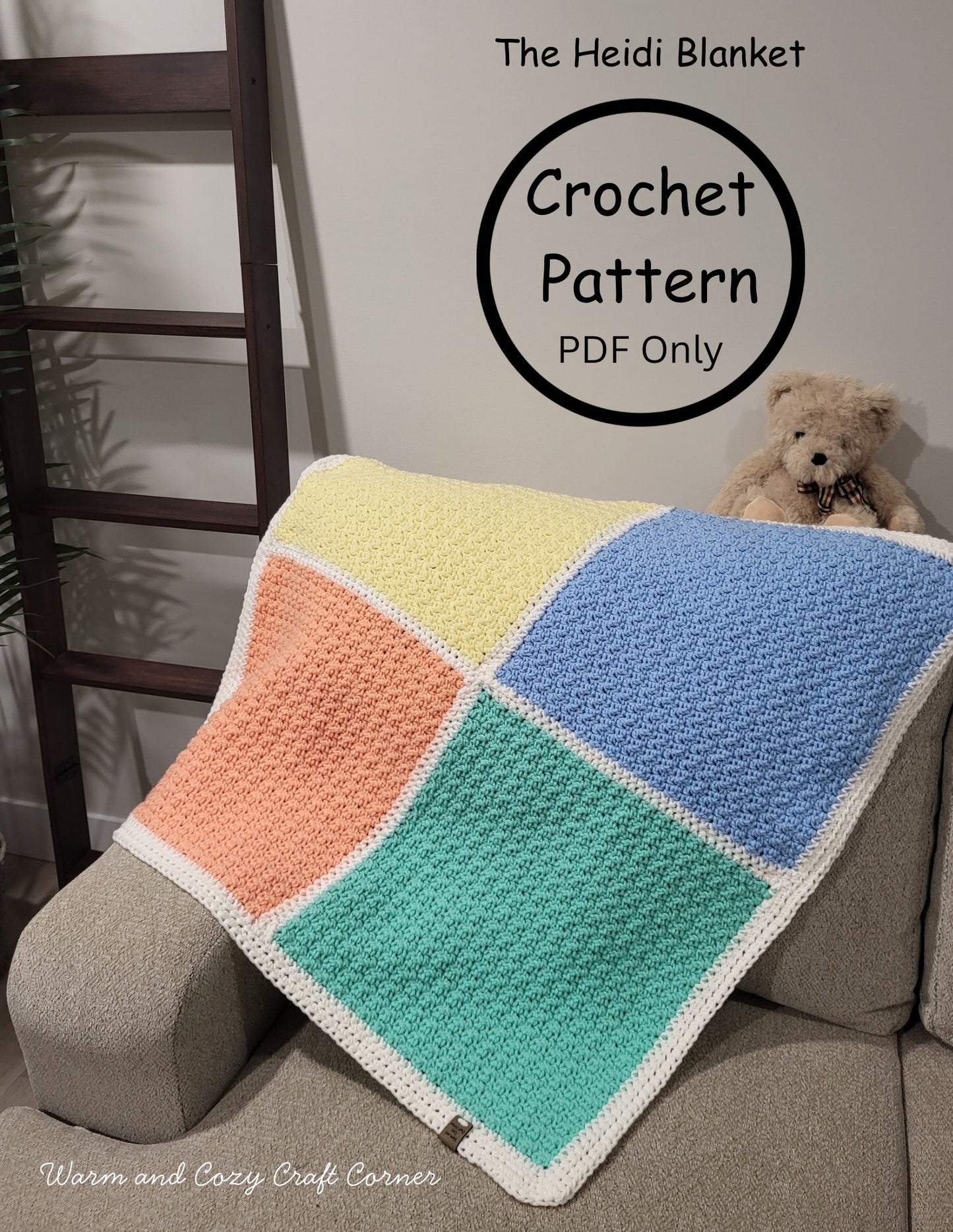 The Heidi Blanket / Digital PDF Crochet Pattern