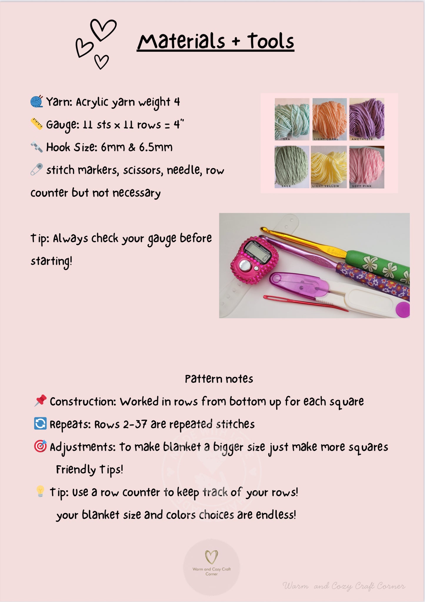 The Heidi Blanket / Digital PDF Crochet Pattern