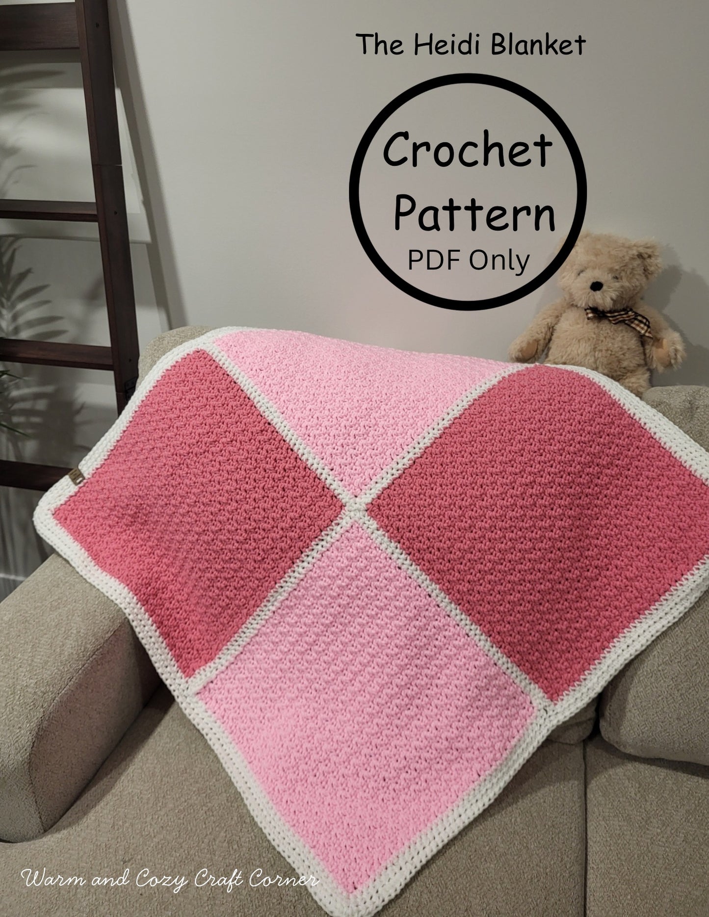 The Heidi Blanket / Digital PDF Crochet Pattern
