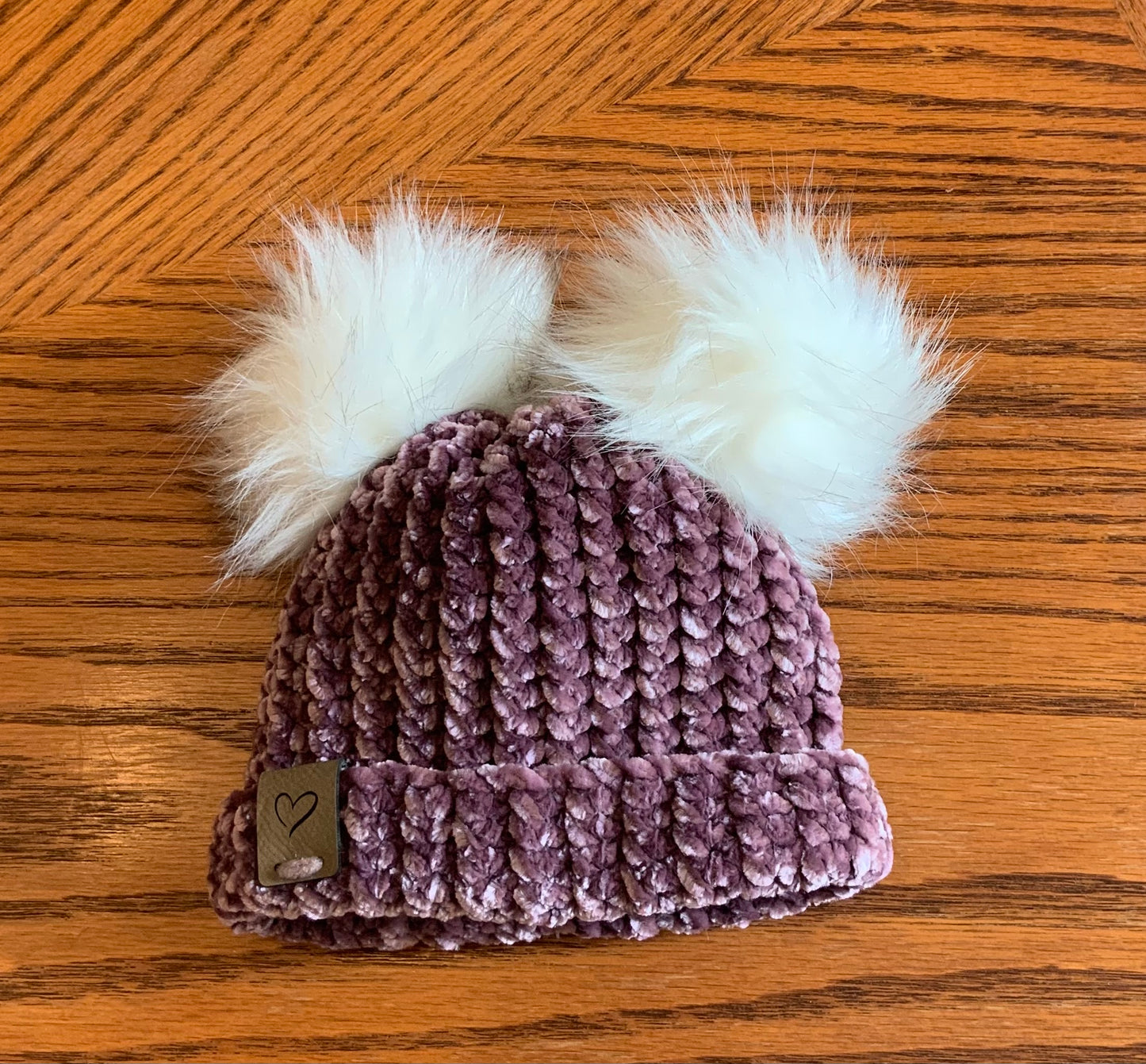 Velvet Double Pom Beanie
