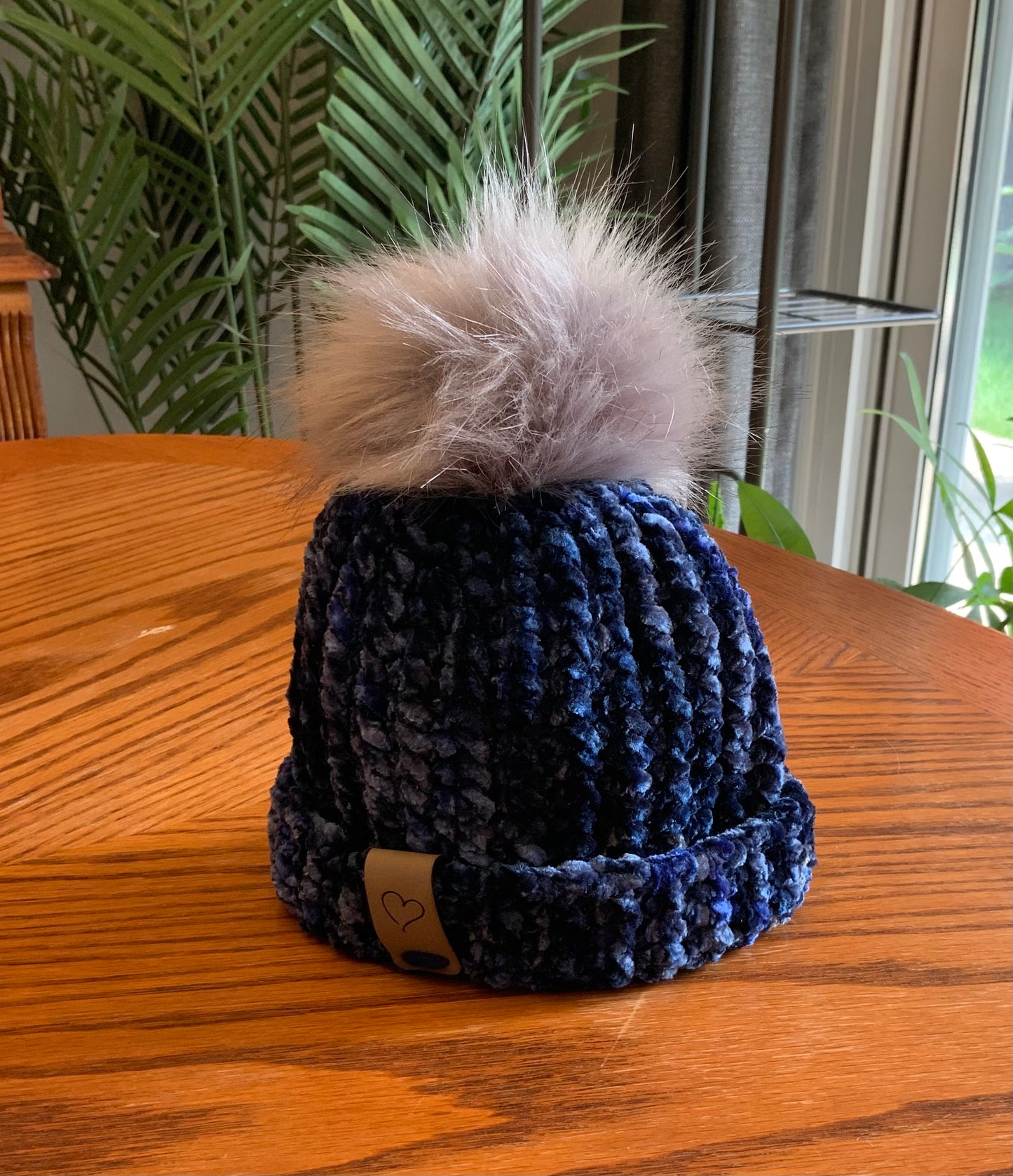 Velvet Single Pom Beanie