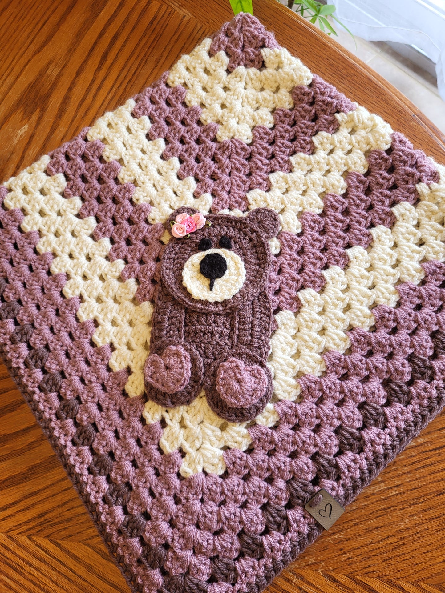 Crochet Baby Blanket - Bear - Made to Order