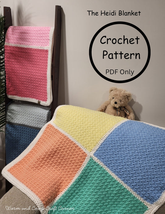 The Heidi Blanket / Digital PDF Crochet Pattern