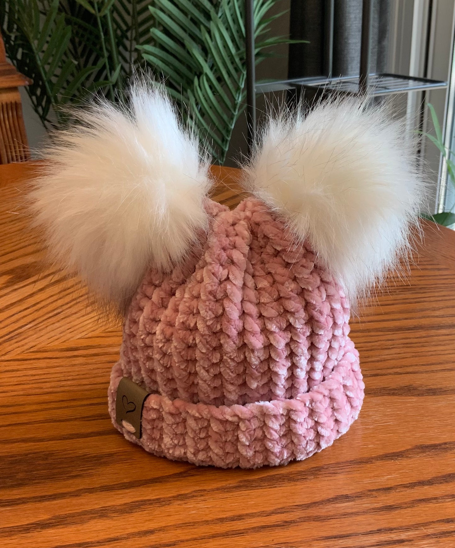 Velvet Double Pom Beanie
