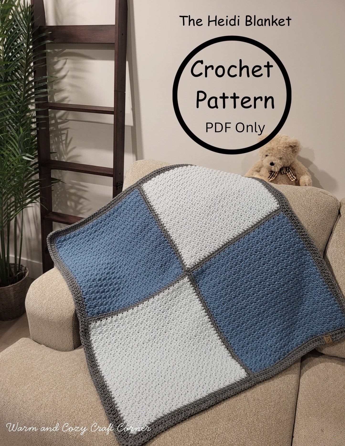 The Heidi Blanket / Digital PDF Crochet Pattern