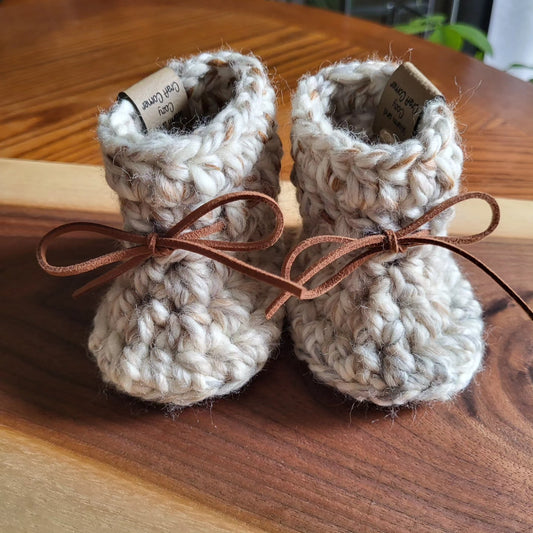 Baby Booties - Suede Sole