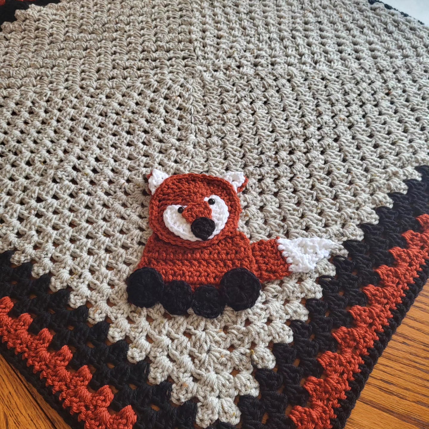 Crochet Baby Blanket - Fox Baby Blanket - Made to Order