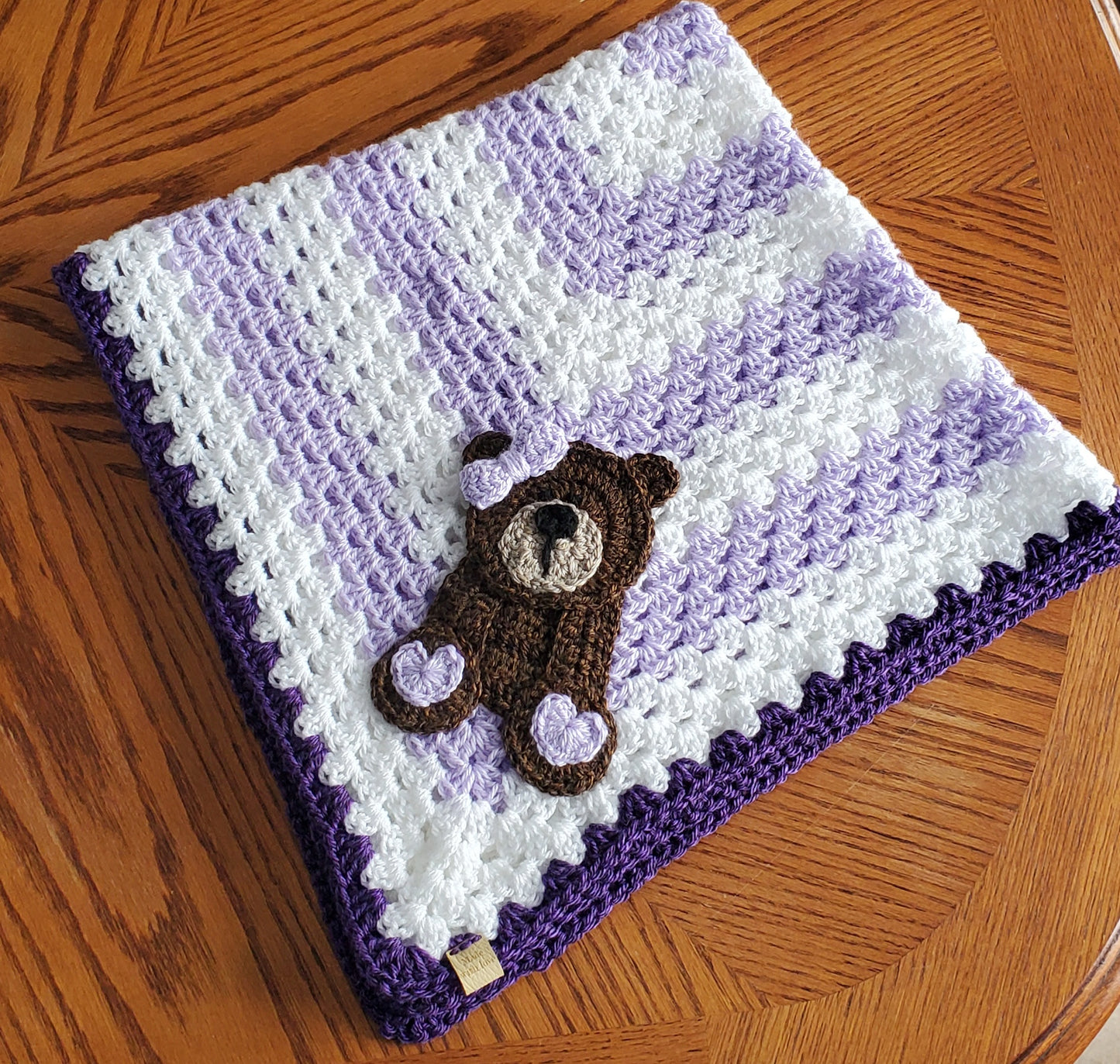 Crochet Baby Blanket - Bear - Made to Order