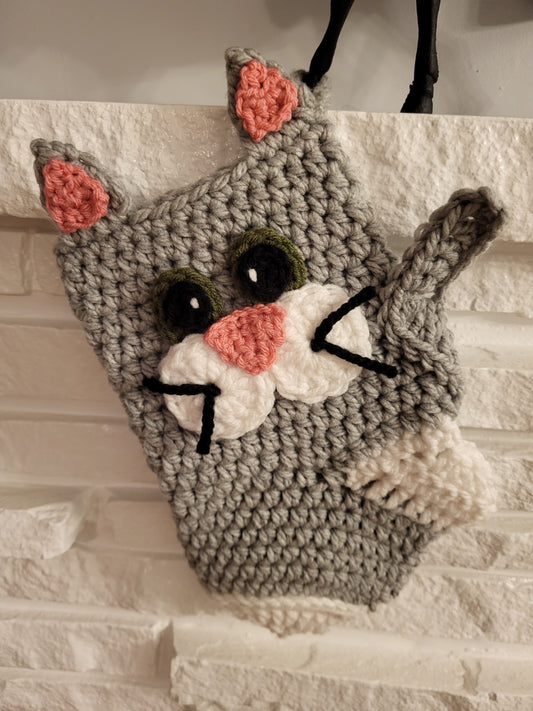 Kitty Christmas Stocking - Cat Stocking